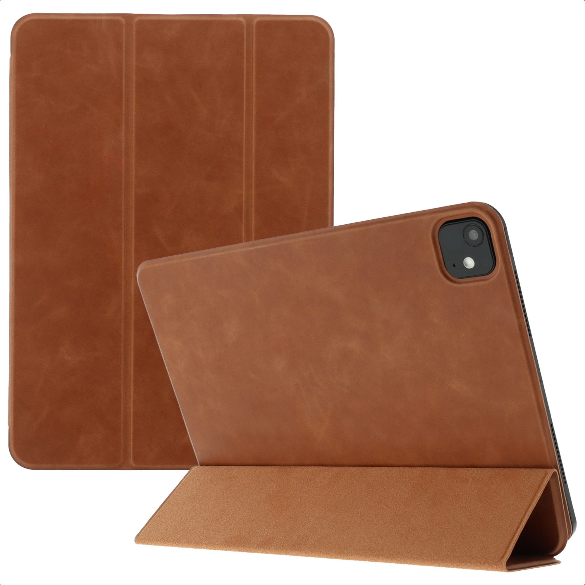 Accezz Tablet-Mappe Accezz Leder Trifold Klaphülle Apple iPad Pro 13 (2025) M5 / (2024) M4