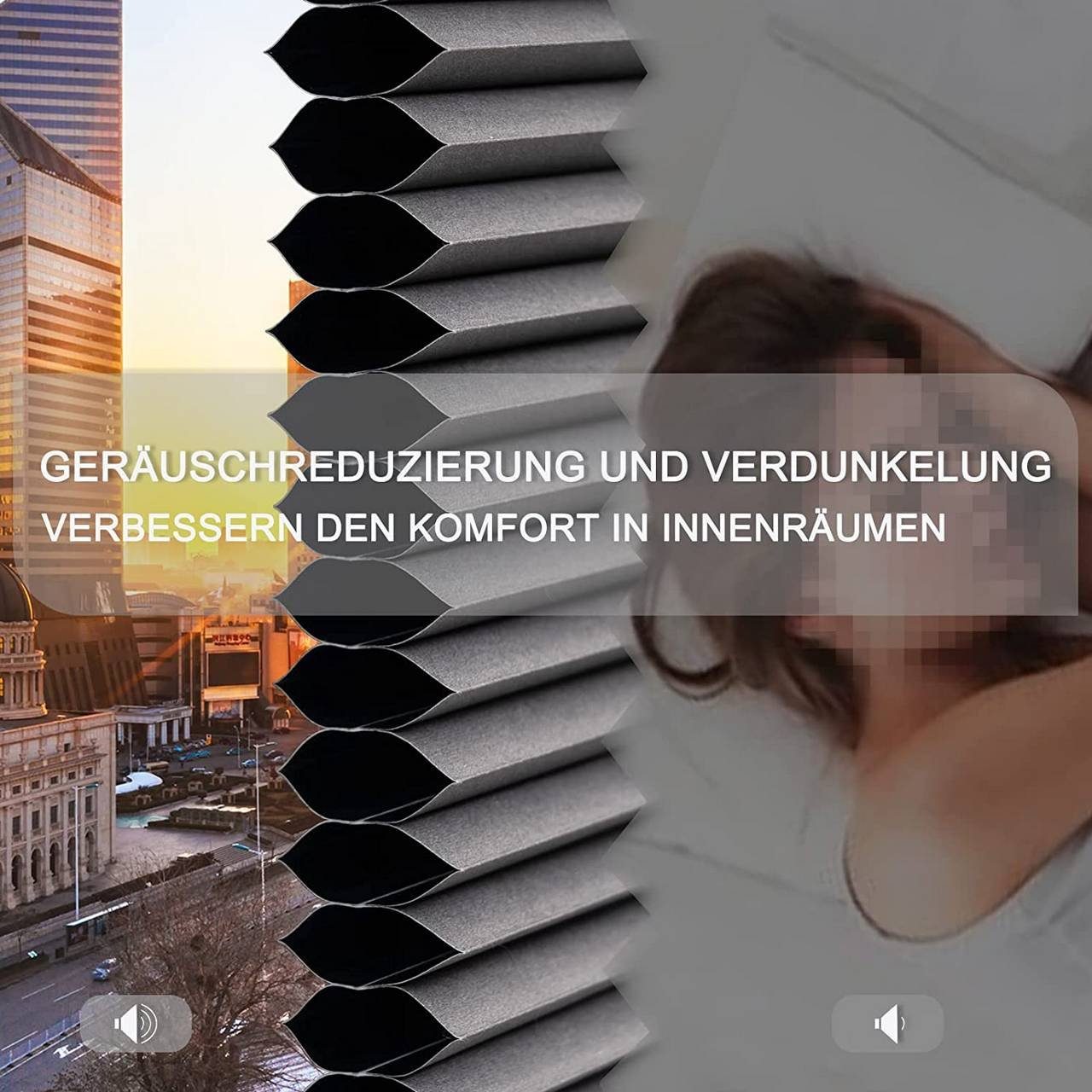 Woltu Plissee, verdunkelnd, verspannt, Klemmfix, Wabenplissees ohne Bohren