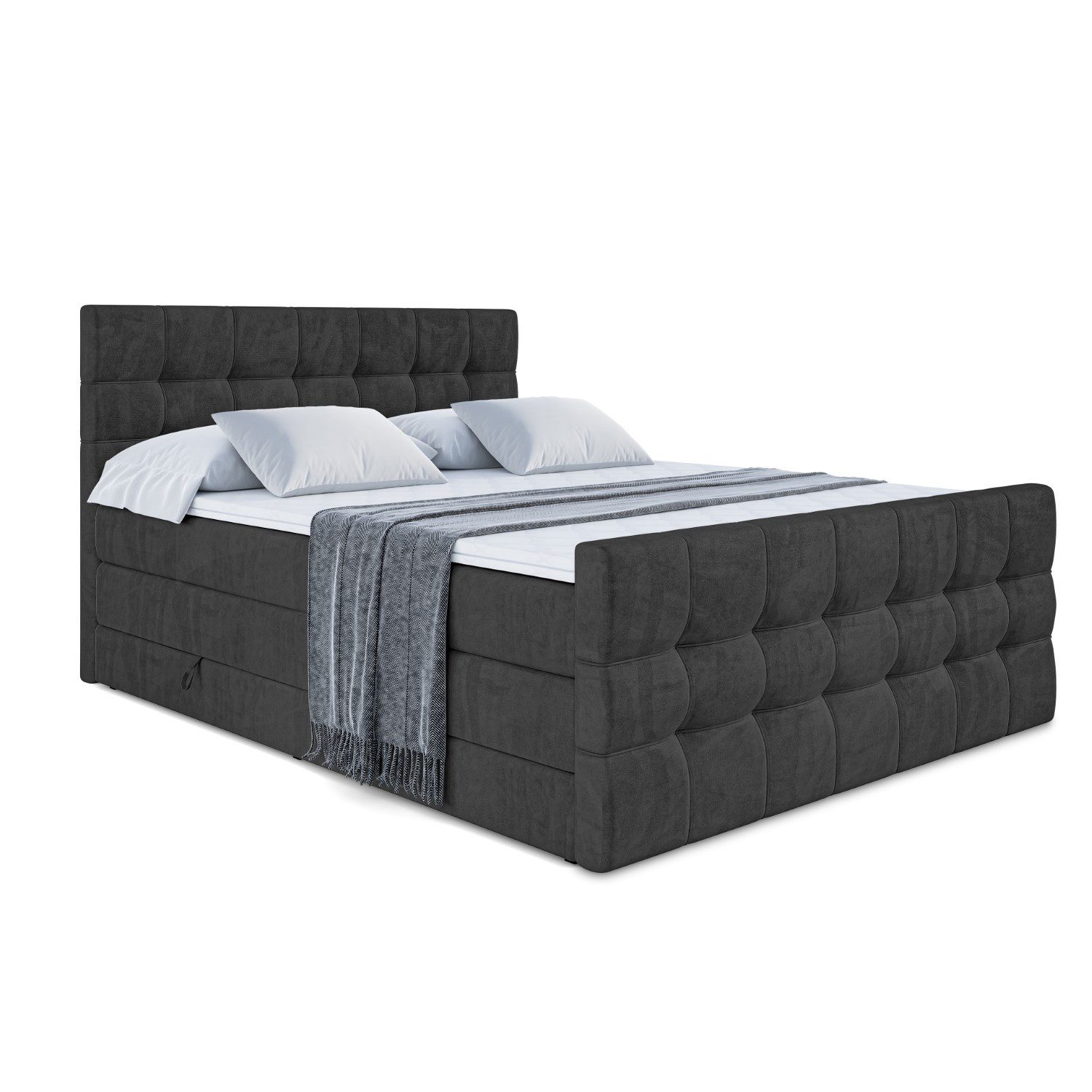 ALTDECOR Boxspringbett BERO-Z KING (mit Matratze günstig online kaufen
