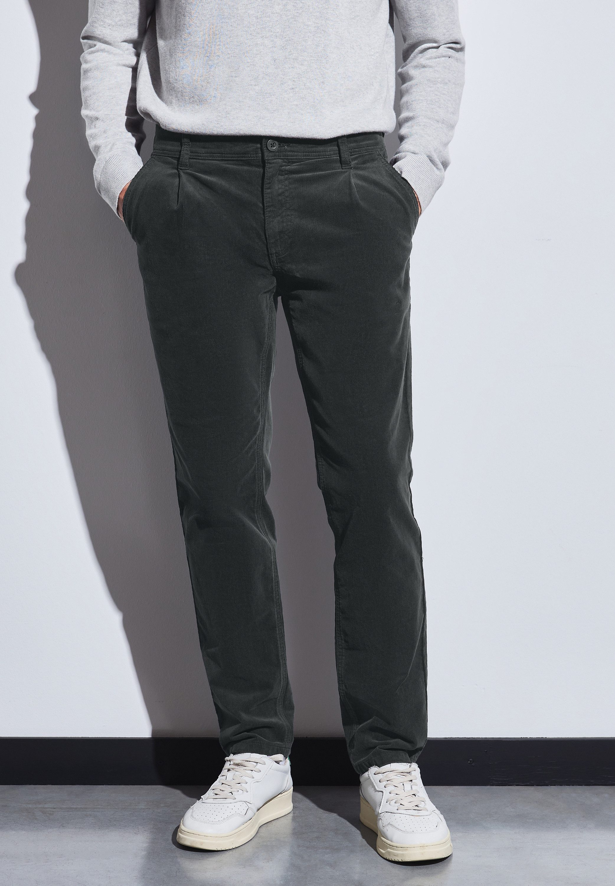 STREET ONE MEN Cordhose Middle Waist günstig online kaufen