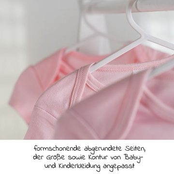 LaLoona Kleiderbügel Weiß, Babykleiderbügel 22 Stück Kinderkleiderbügel für Babys & Kinder