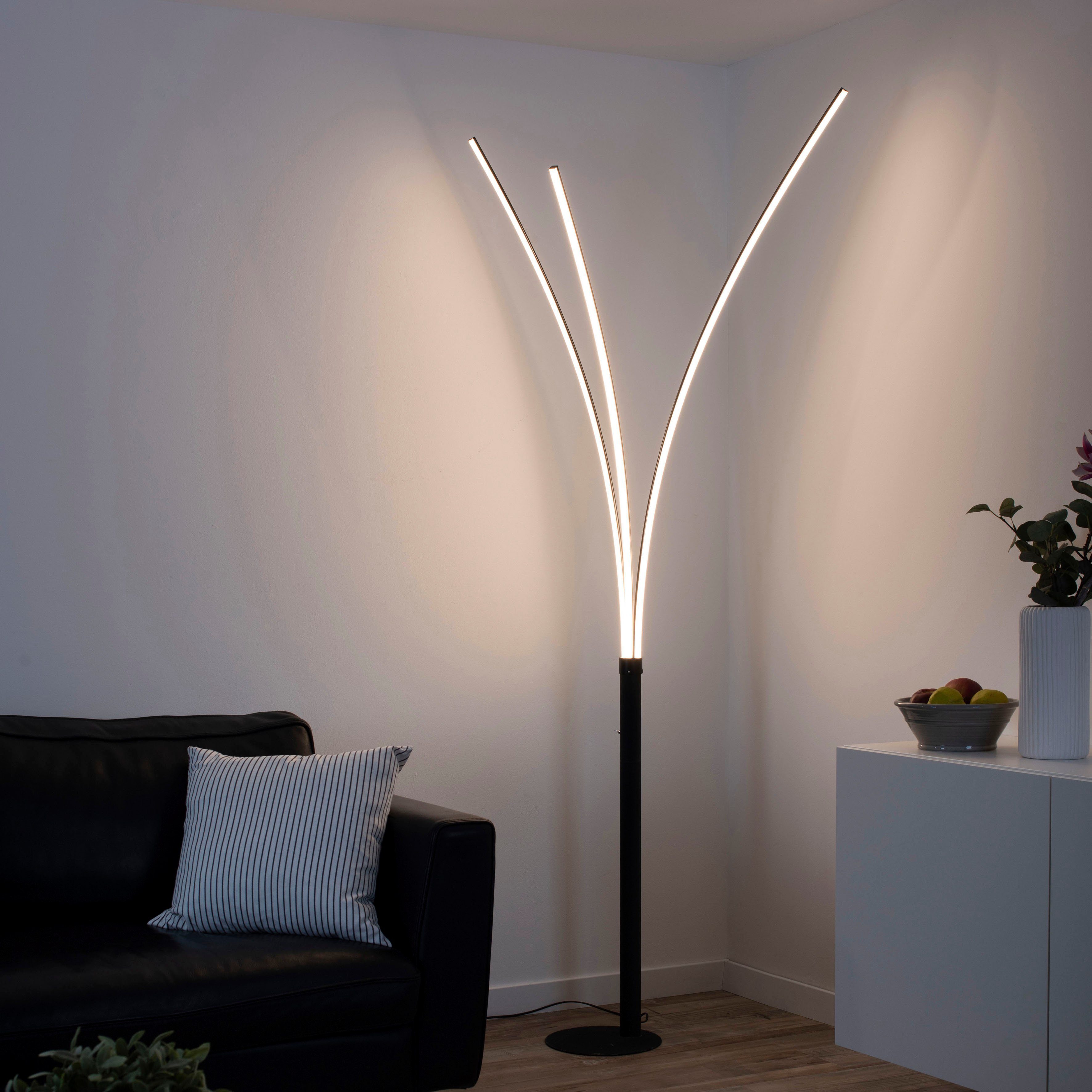 Direkt fest integriert, Warmweiß, LED, MAJA, Leuchten LED Schalter, Kippschalter Stehlampe