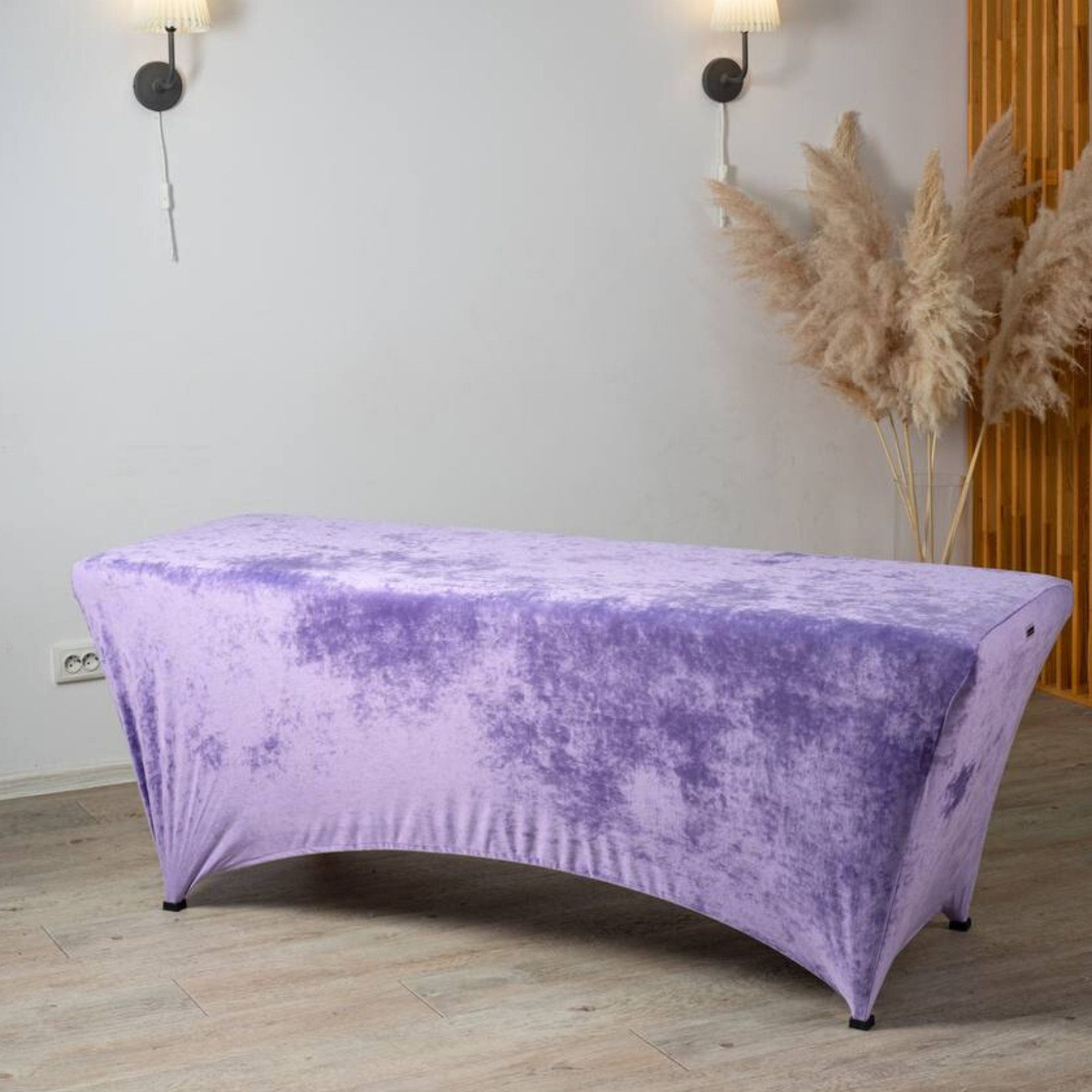 STM Company Massageliege Verlängerter Liegenbezug für Massagebett, Bezug, Spannbetttuch (für alle gängigen Kosmetikliegen, Massageliegen, Couches, aus Velour, ohne Matratze), 180x60 cm/ 190x70 cm