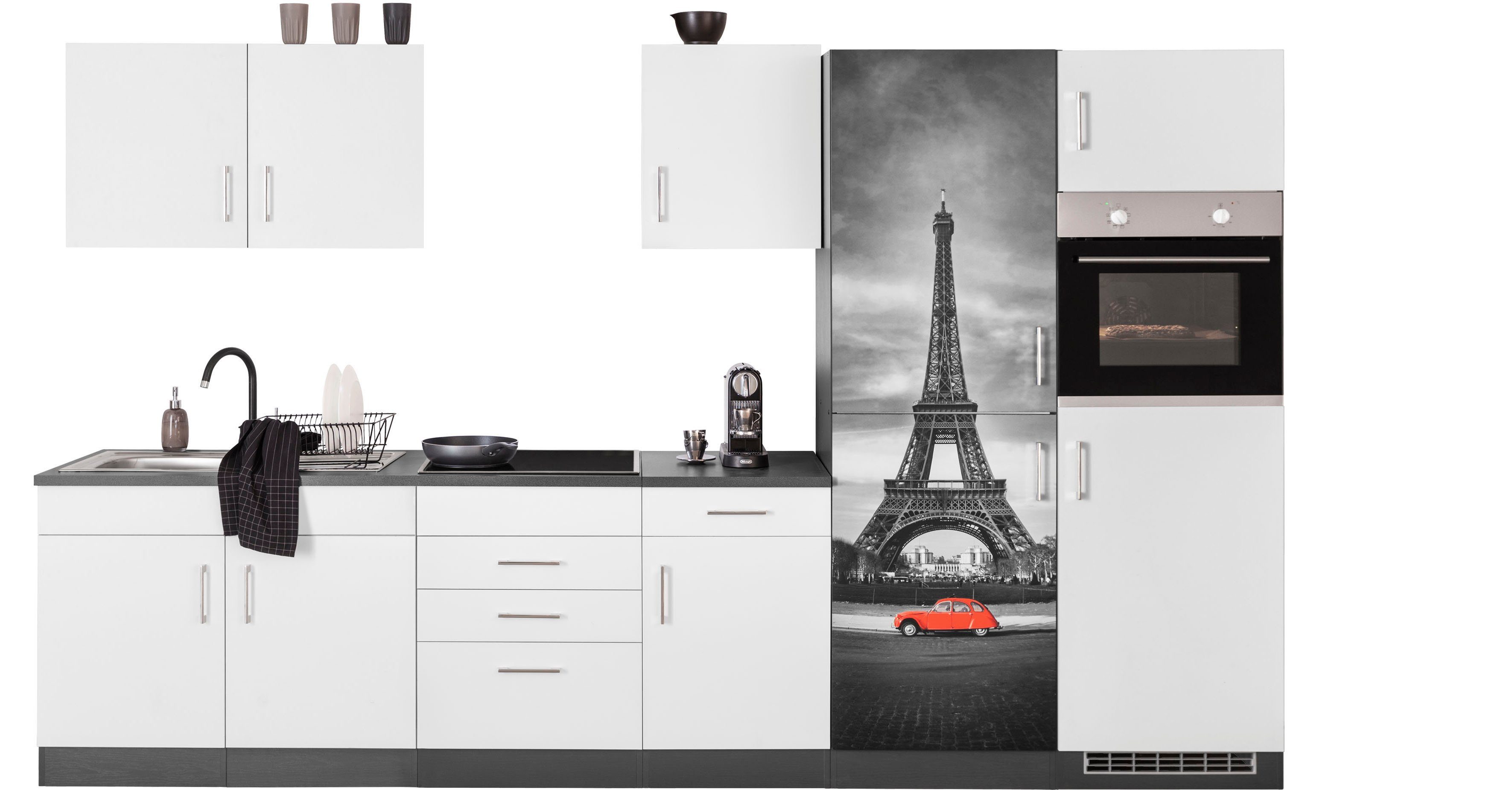 Küchenzeile KS-Paris – Küchen mit einzigartigen Fotomotiven auf den Fronten