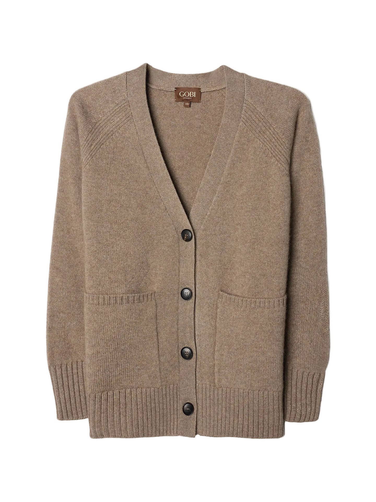 GOBI Cashmere Cardigan Lockerer Kaschmir-Cardigan mit Knöpfen