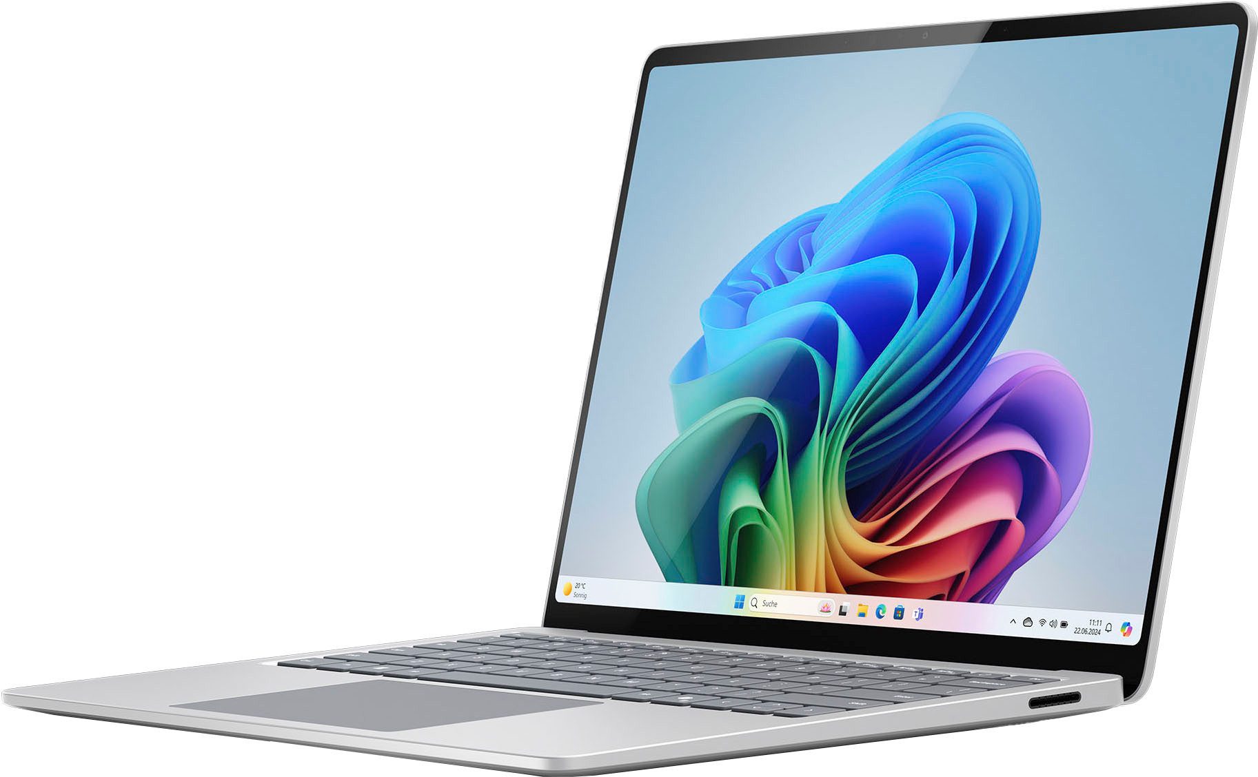 Microsoft Surface Laptop, Copilot+ PC, 15" Touch-Display, 16 GB RAM, 7. Edition Notebook (38,1 cm/15 Zoll, Snapdragon X Elite X1E-80-100, Adreno, 16 GB, 256 GB SSD)