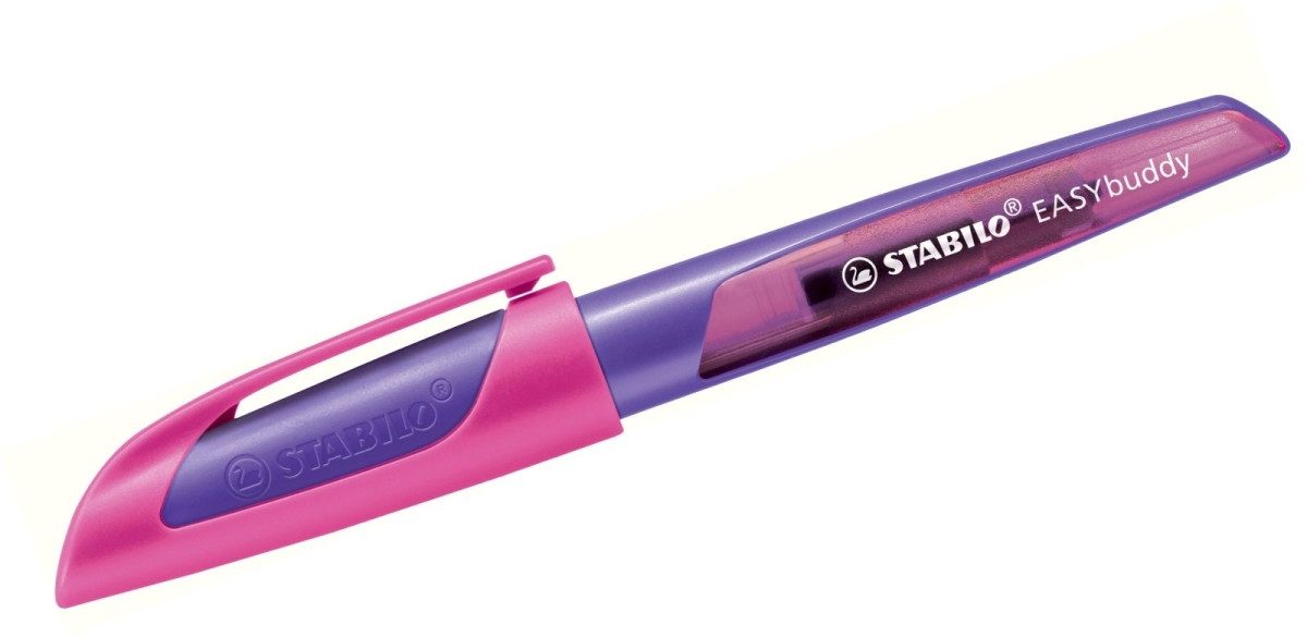 STABILO Füllhalter Schulfüller Easybuddy Feder L lila/magenta (3 Stück)