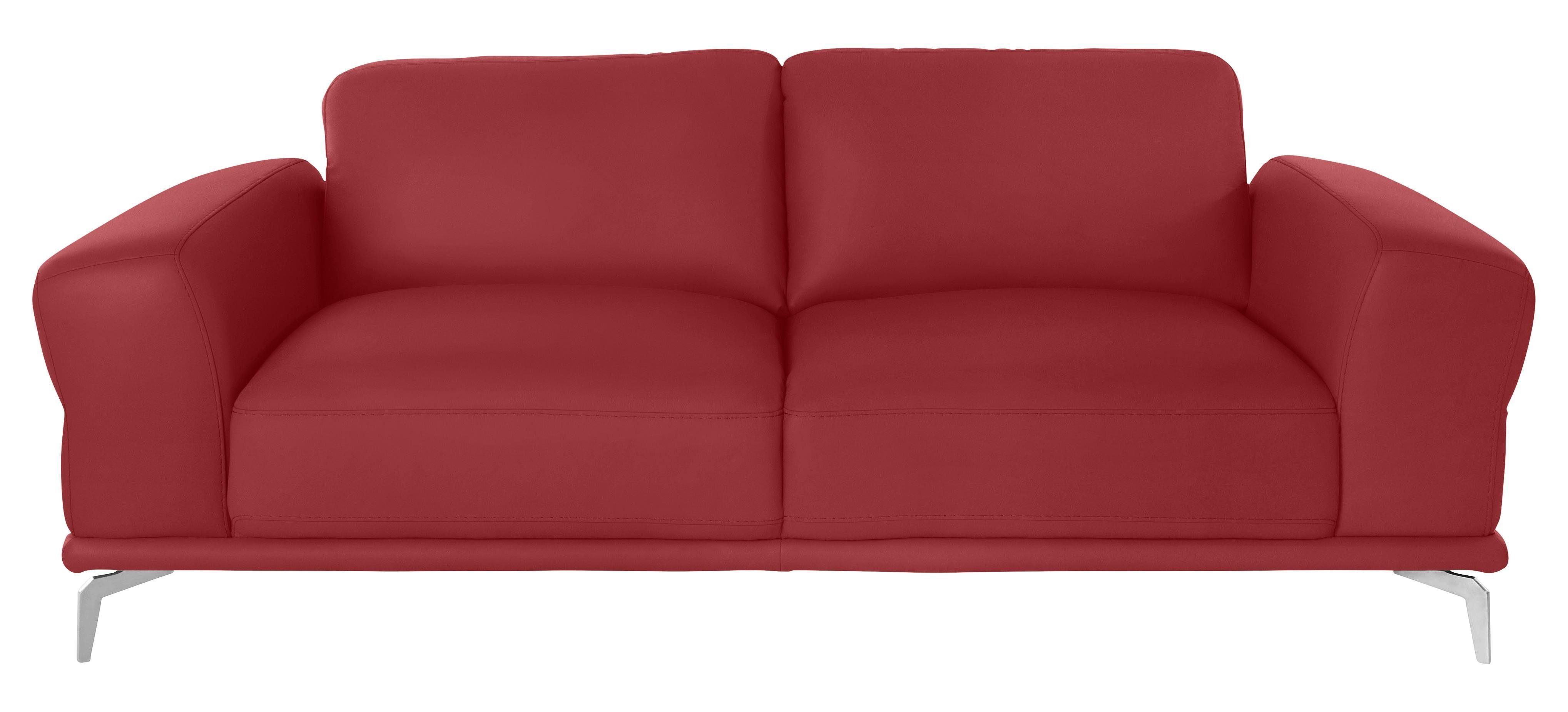 2,5-Sitzer glänzend, cm in W.SCHILLIG Breite 212 mit montanaa, Metallfüßen Chrom