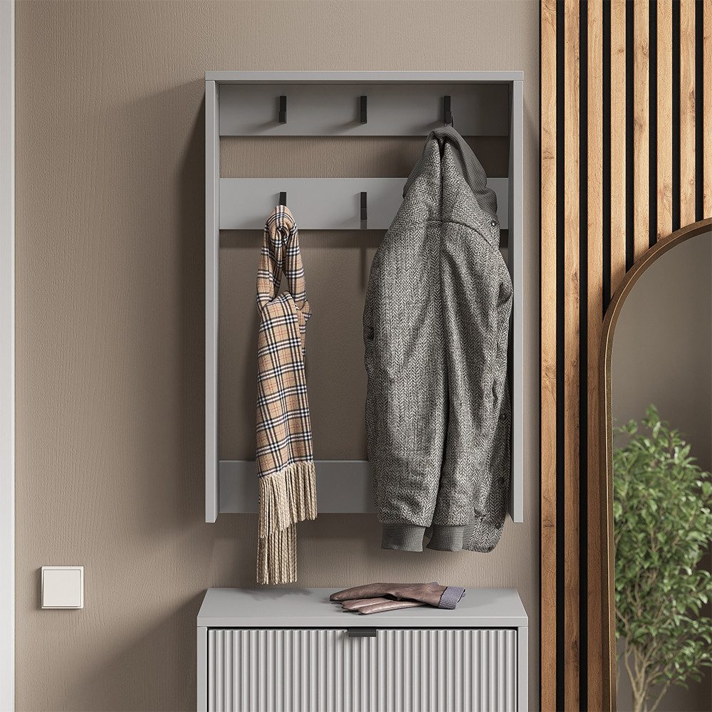 Vicco Garderobenschrank Eliza, Grau, 60 x 85 cm (1-St)