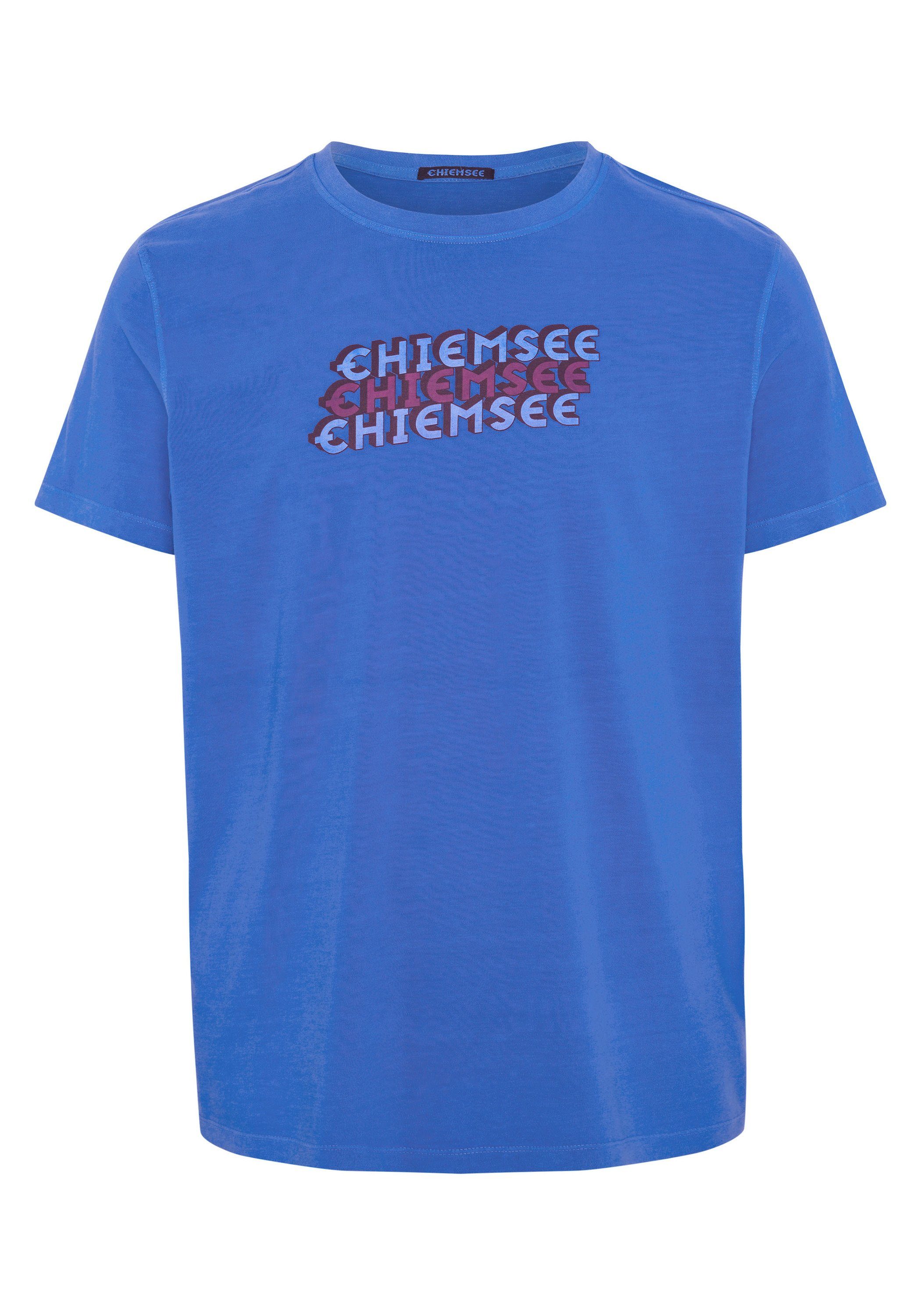 Print-Shirt Chiemsee Herren-Shirt Label-Design 1, im T-Shirt Baumwolljersey CHIEMSEE aus