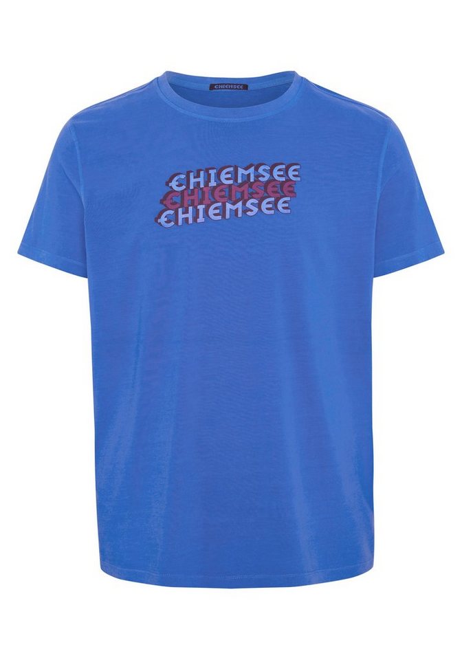 Chiemsee Print-Shirt T-Shirt aus Baumwolljersey 1, CHIEMSEE Herren-Shirt im  Label-Design
