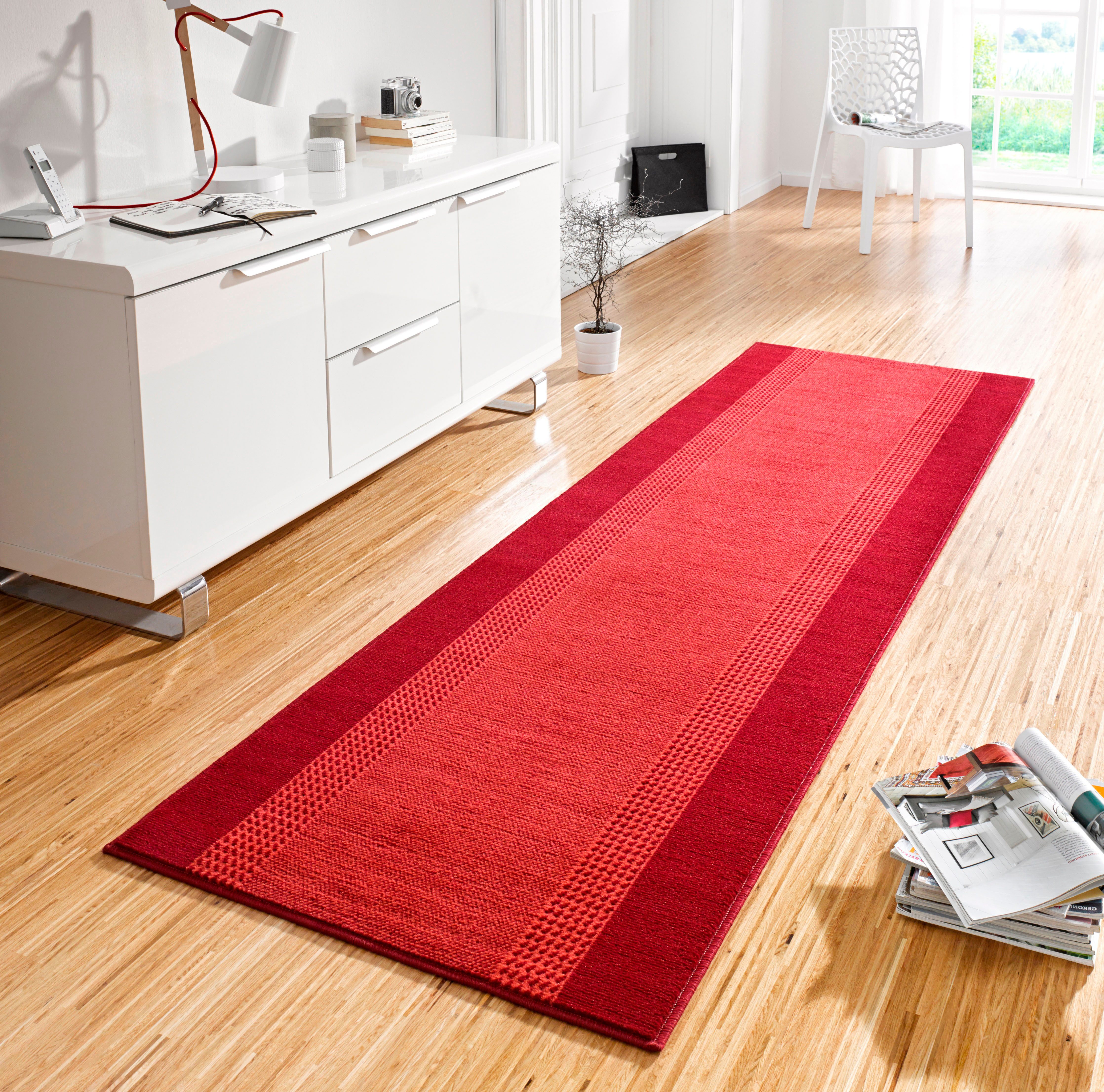 HANSE Home Teppich Band, rechteckig, Höhe: 9 mm, Kurzflor, weich, Läufer Größen, Wohnzimmer, Schlafzimmer, Esszimmer