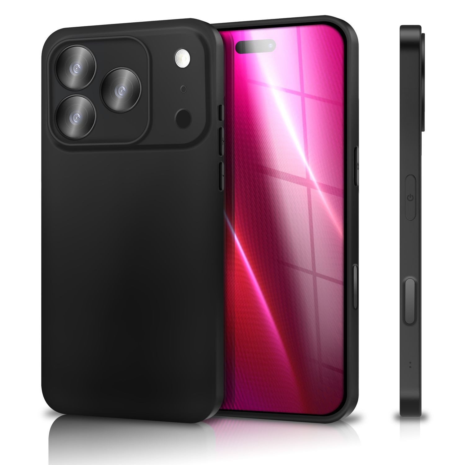 Nalia Smartphone-Hülle Apple iPhone 17 Pro Max 17,5 cm (6,9 Zoll), Soft Touch Case / 1,28mm Dünn / Matt & Smart / TPU Cover Schutzhülle