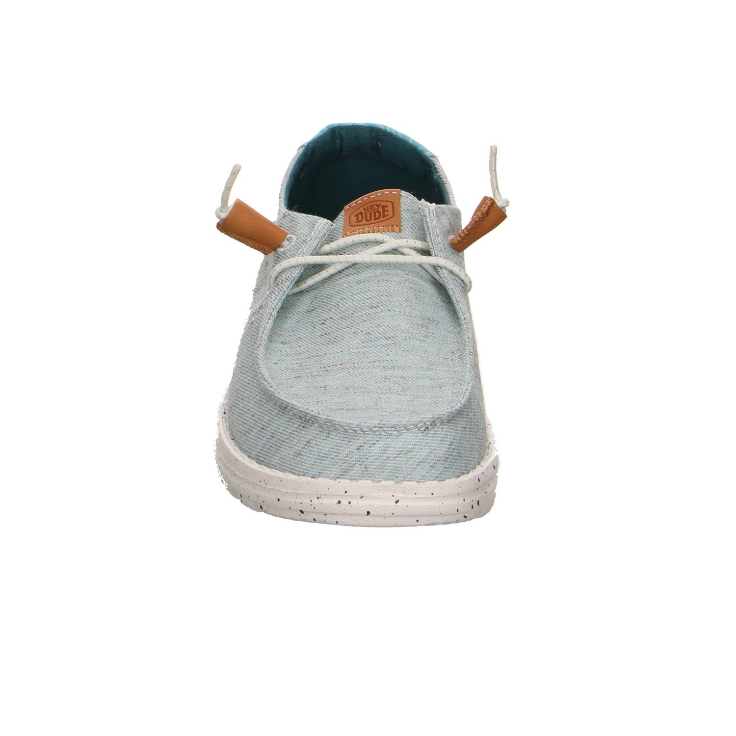 Hey Dude Hey Dude Wendy Heathered Slub Tropical Leinen-Stoff Slipper grün Slipper – Bild 3 von 5