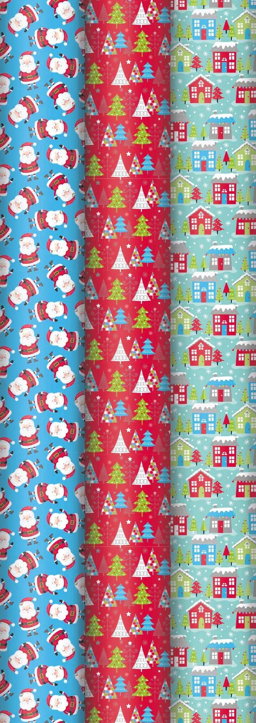 Geschenkpapier 30x Geschenkpapierrollen Alliance 10x0,70m Weihnachten 211936C