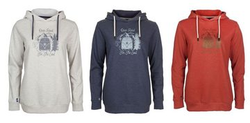 Elkline Hoodie Get On VW Bulli Brust Print Kapuzenpullover weich