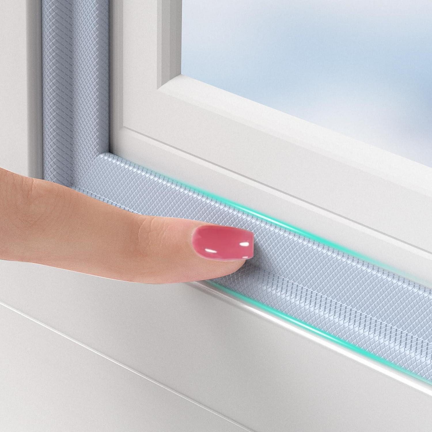 LuxusKollektion Türdichtband Fenster Dichtband Zugluftstopper Grau 6M