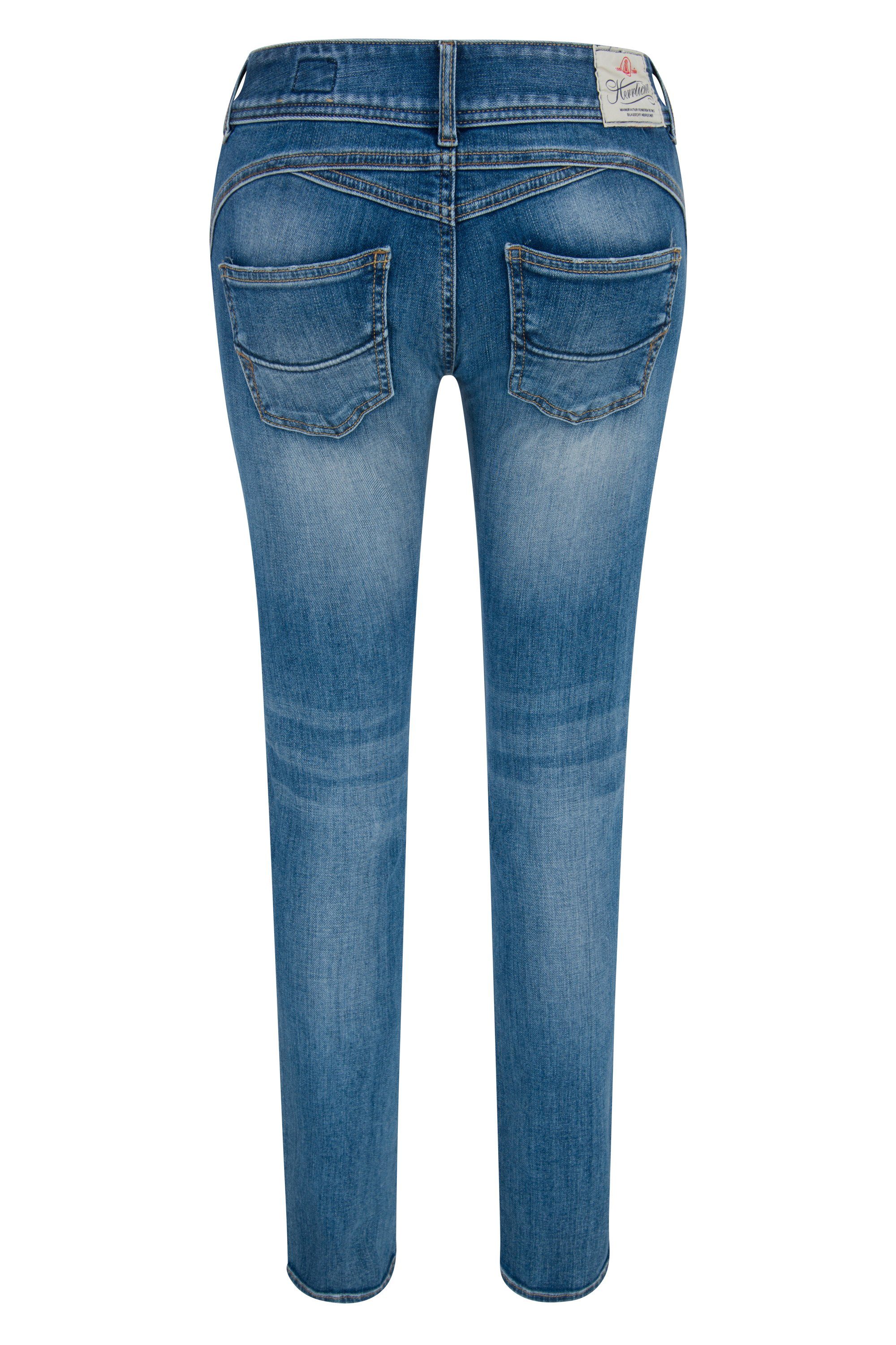 GILA Slim Stretch-Jeans blue faded Herrlicher HERRLICHER 5606-OD100-666 Denim Organic