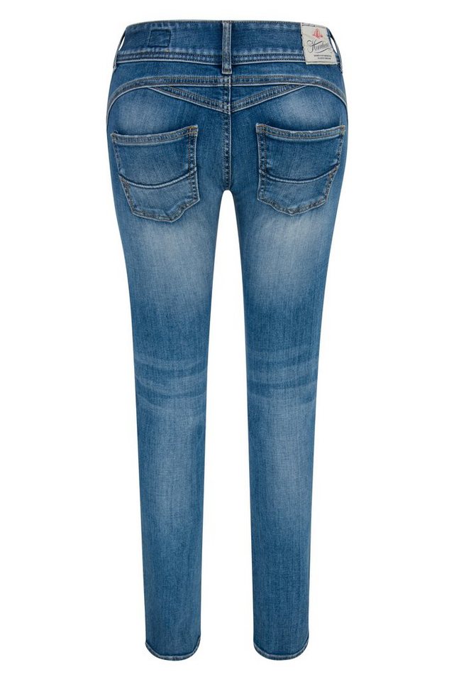 Herrlicher Stretch-Jeans HERRLICHER GILA Slim Organic Denim faded blue  5606-OD100-666