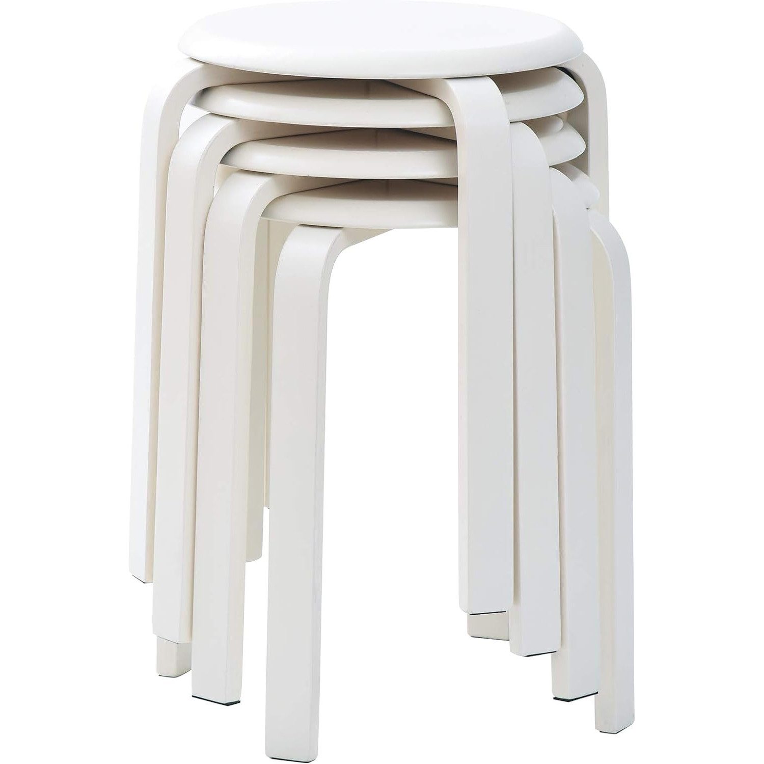 NUODWELL Fußhocker Stapelhocker Holz Hocker Mode günstig online kaufen