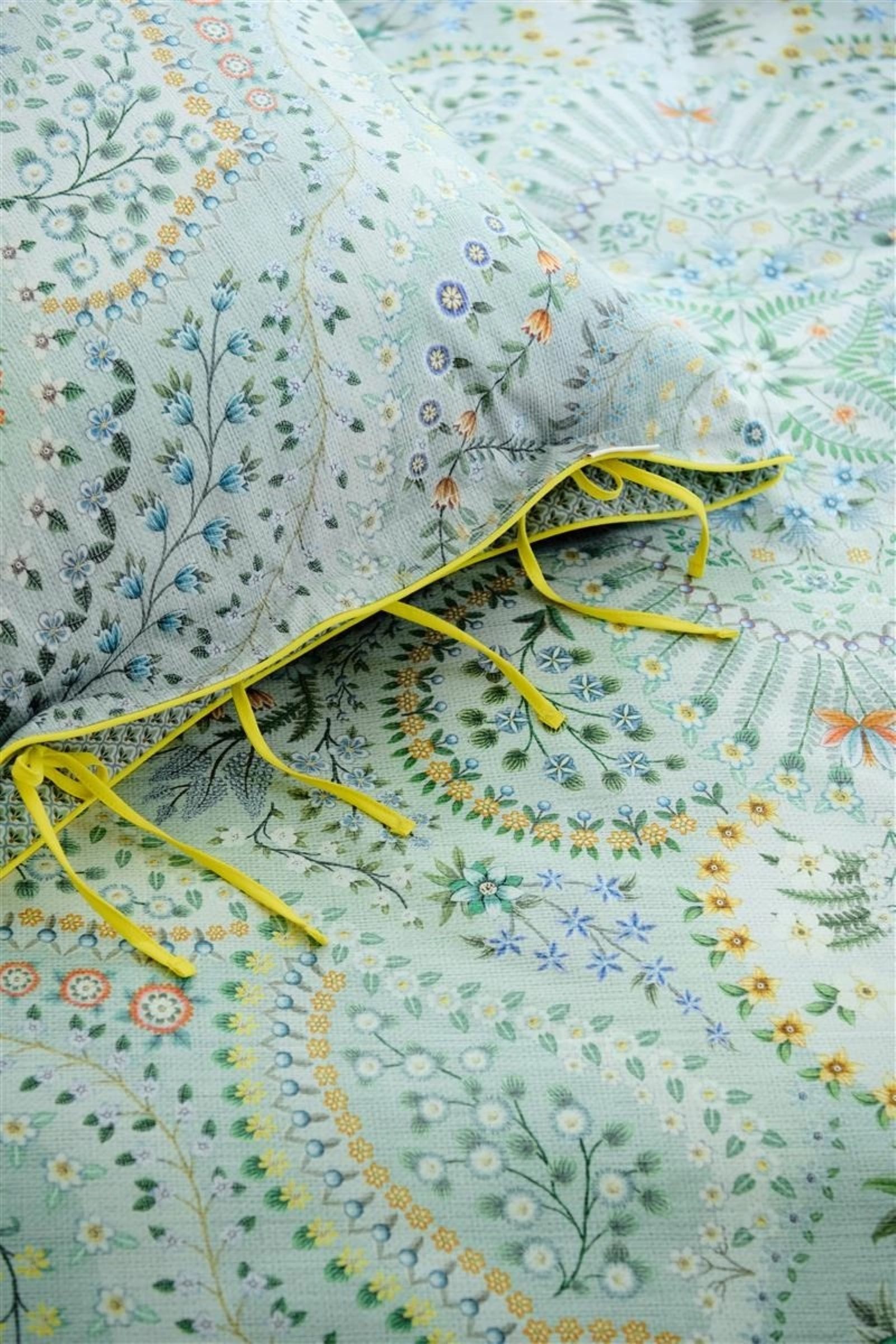 PiP Studio Bettwäsche PIP Studio Perkal Bettwäsche 135x200 Alfombra Light Blue Ornamente, Perkal, 2 teilig, fein gewebter 100% Baumwollperkal – Bild 5 von 5