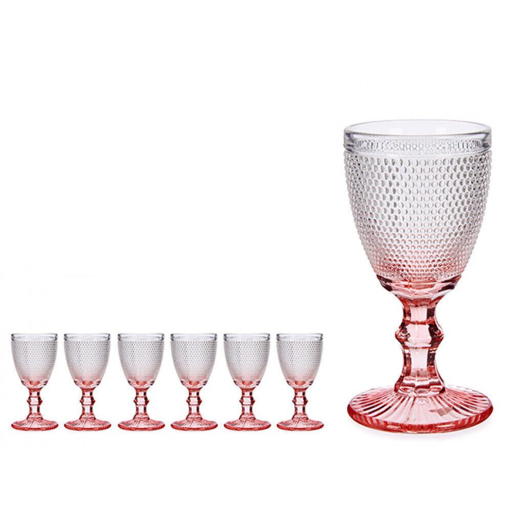 Rotweinglas 6 x Rotweingläser Weingläser 330ml Rotwein Weinglas Kristal Diamant sc