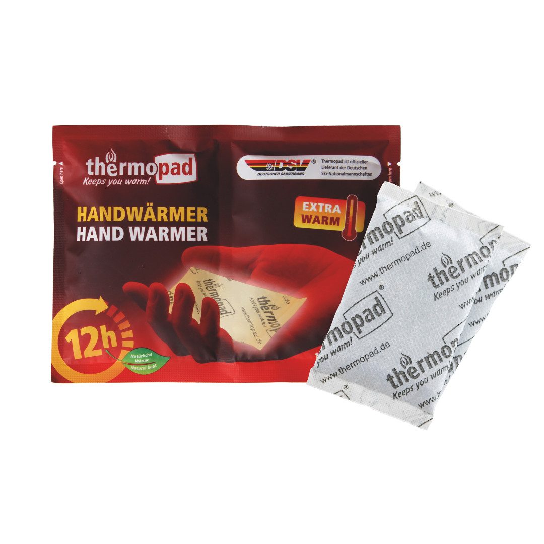 Thermopad Handwärmer Paar, 1-tlg., Wärmedauer ca. 12 Stunden, Luftaktivierung, Absolut geruchlos