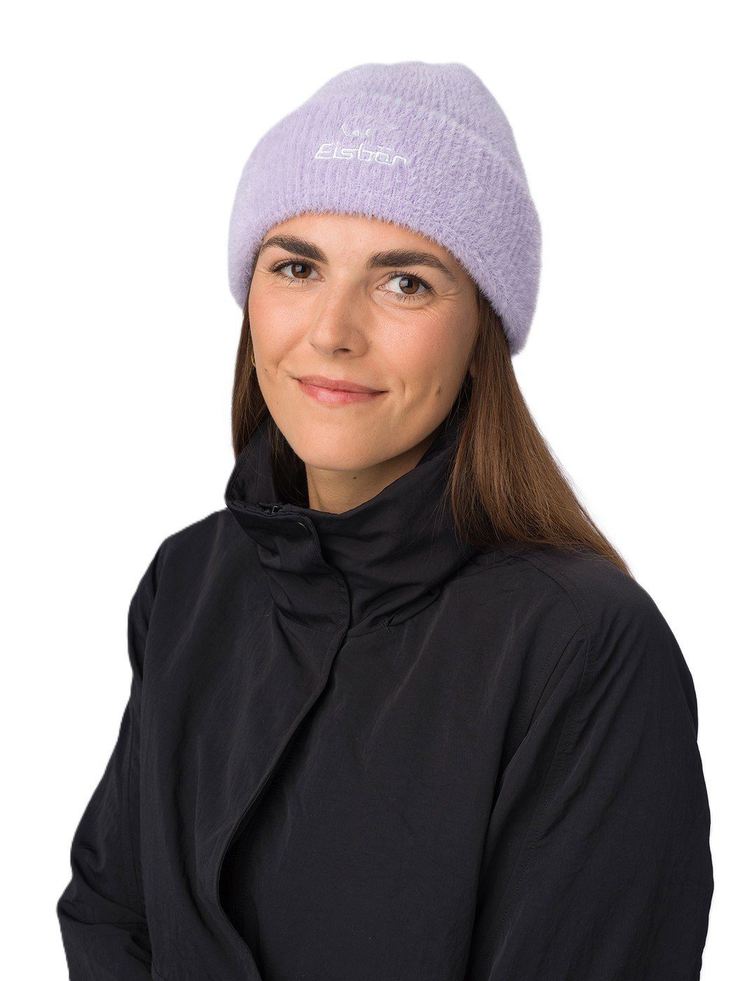 Eisbär Beanie Wintermütze Mana - Flauschige Textur - Damen violett - 1 Stück