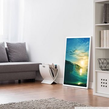 Sinus Art Poster Künstlerische Fotografie 60x90cm Poster Schwappende Meereswelle im Sonnenlicht