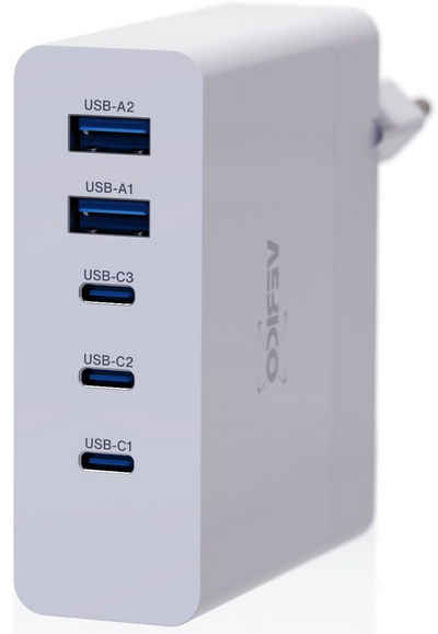 Verico VERICO Power MOJO GaN 140W, 5 Port,USB-Ladegerät USB-Ladegerät