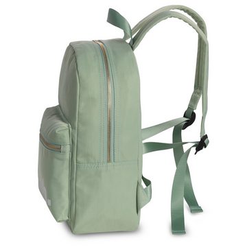 Bench. Freizeitrucksack Bench kleiner Cityrucksack Nylon grau-grün (Freizeitrucksack), Freizeitrucksack, Cityrucksack Nylon, grau-grün ca. 35cm hoch, uni