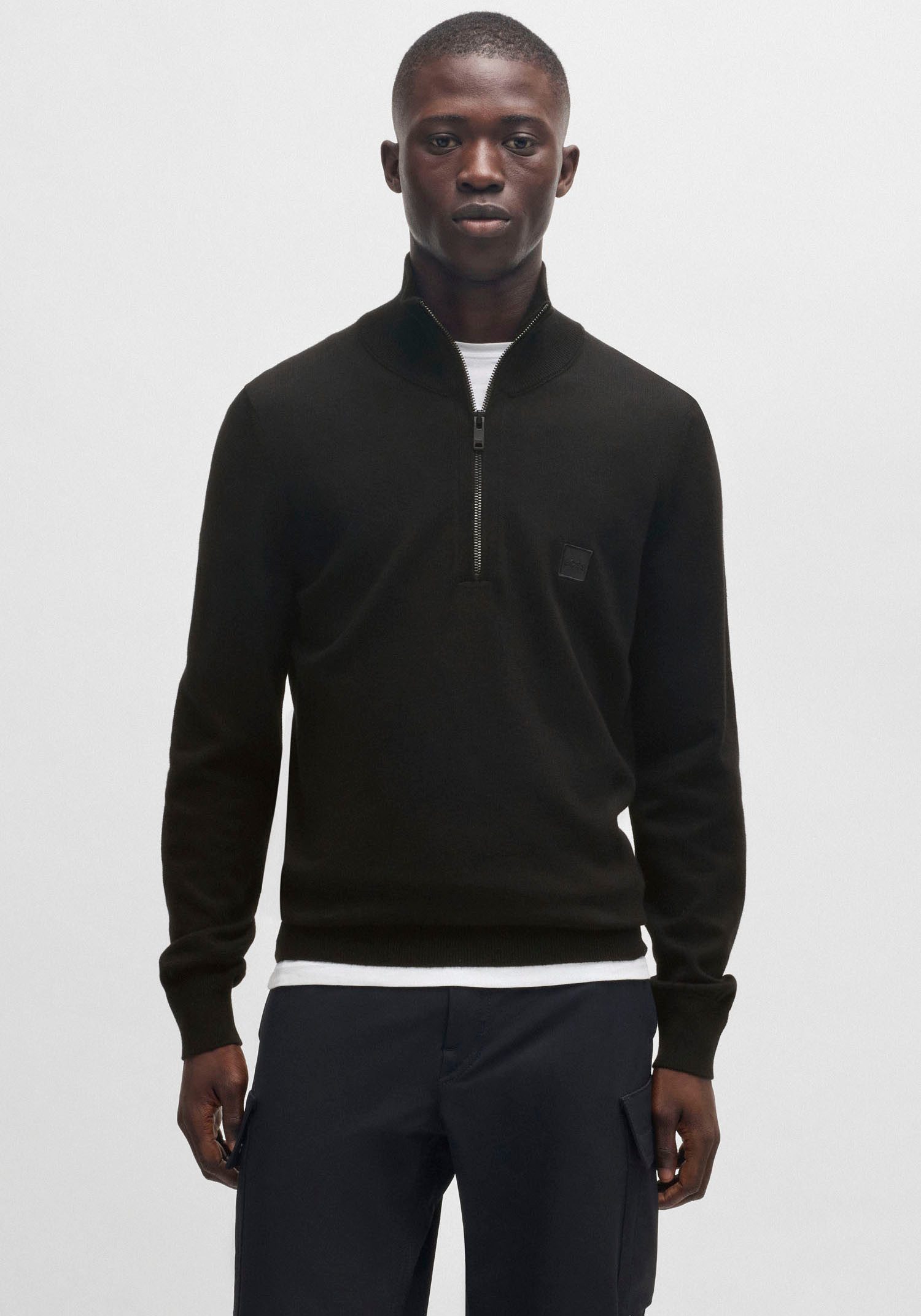 BOSS ORANGE Rollkragenpullover Kanobix mit Ton-in-Ton günstig online kaufen