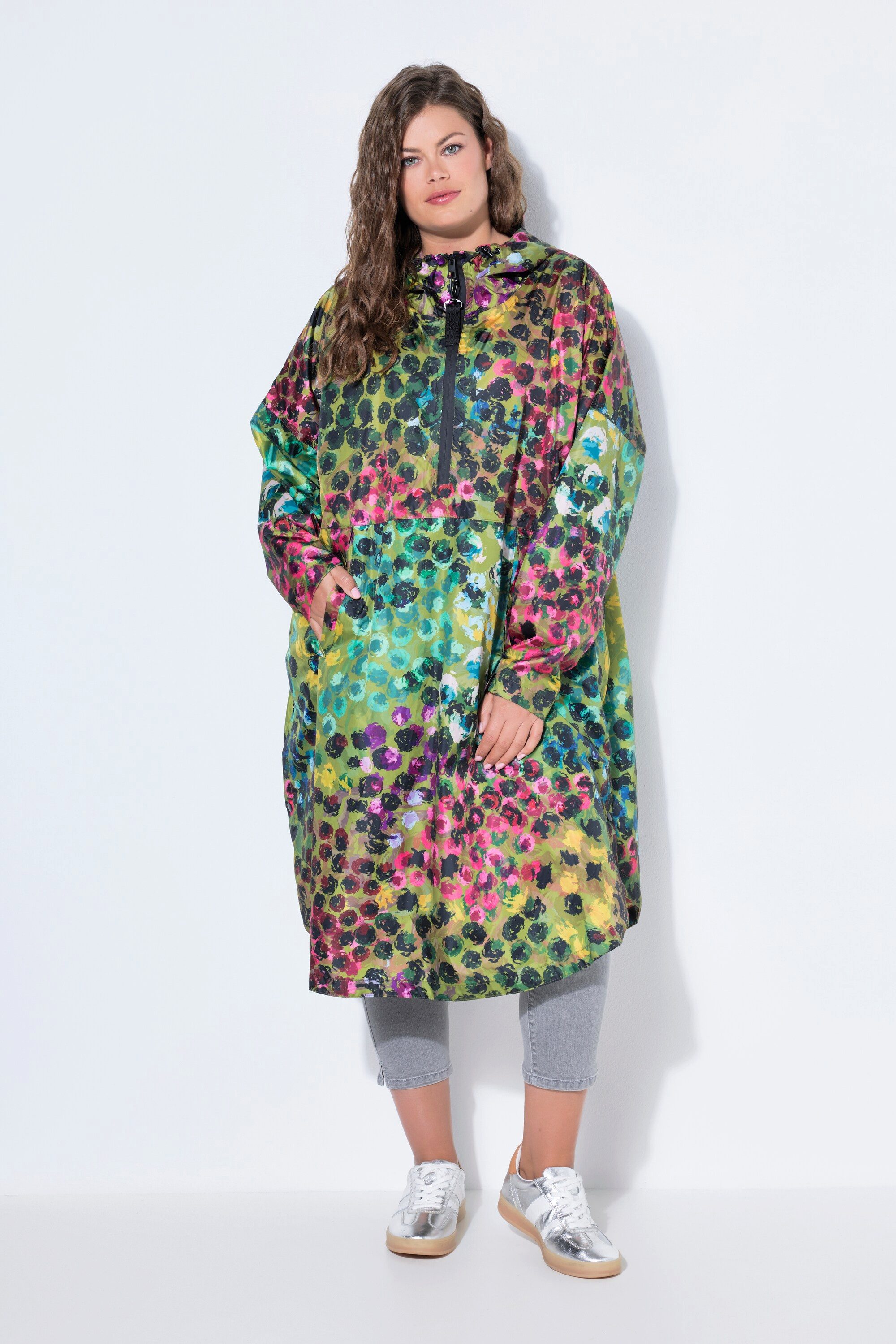 Laurasøn Funktionsjacke Funktions-Regencape Unisex Print Kapuze