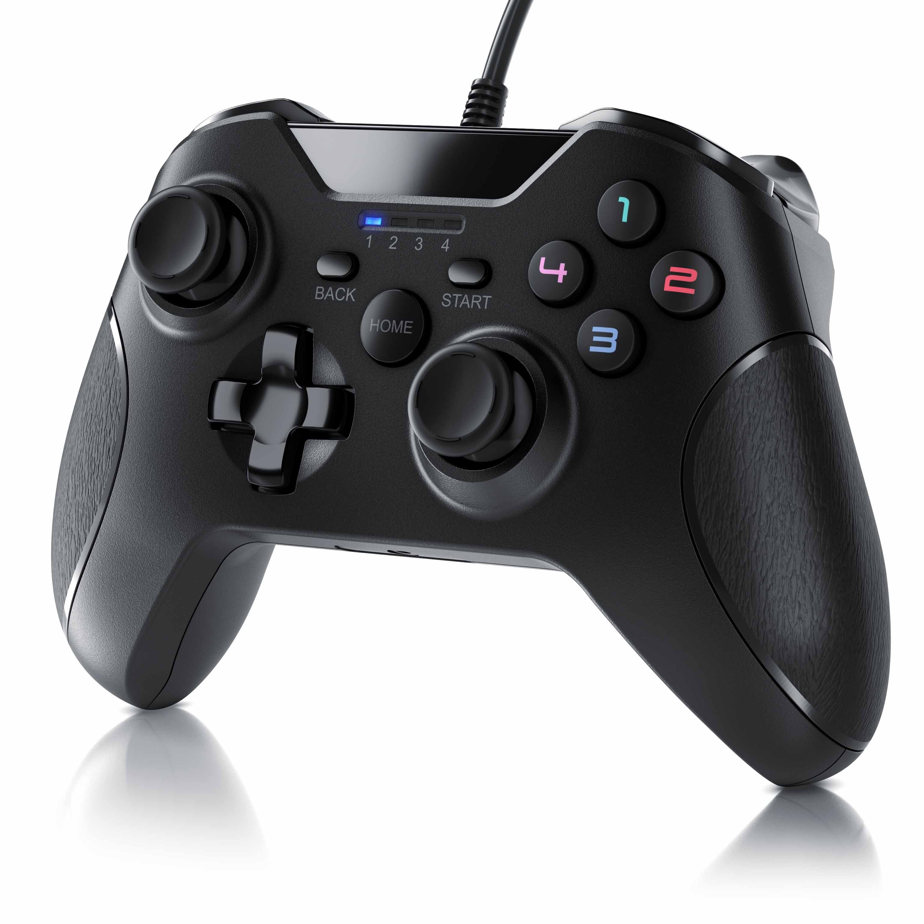 CSL Gaming-Controller (1 St., Gamepad für PC und PS3 im Xbox-Design, hochwertige Analogsticks)