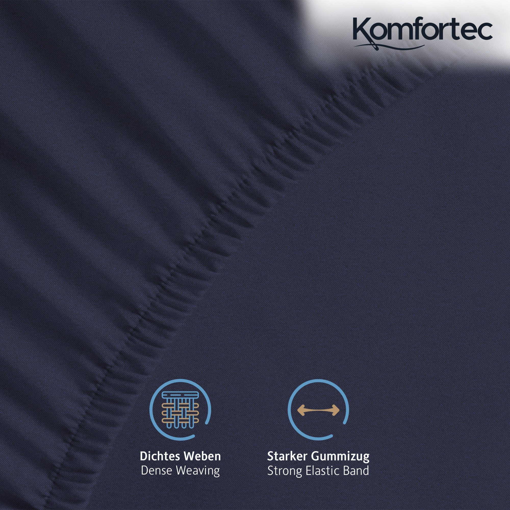 Komfortec Spannbettlaken Jersey Spannbettuch, 90x200, 140x200, günstig online kaufen