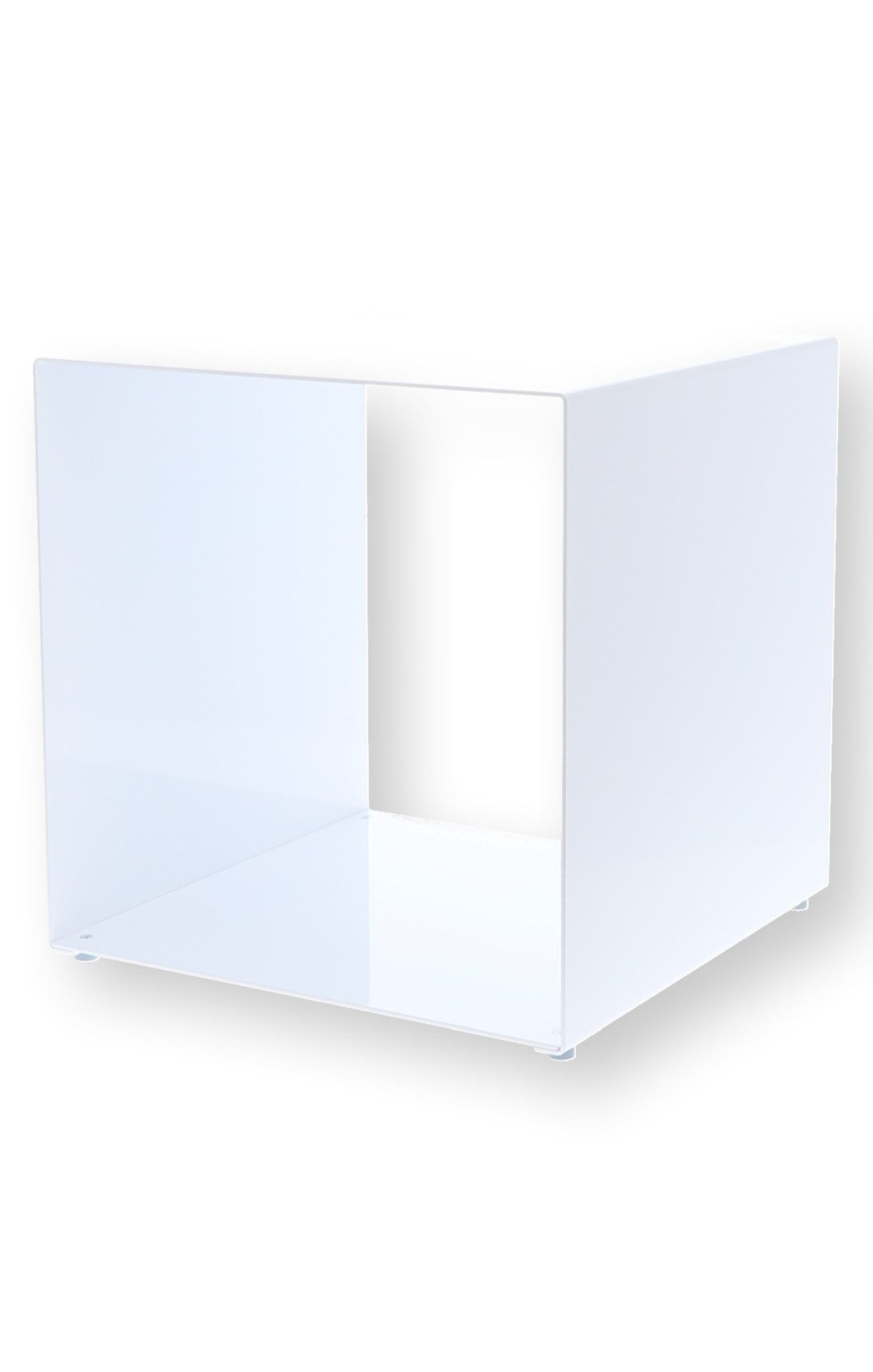 jankurtz Beistelltisch Cubus Metall 35 cm, Silber