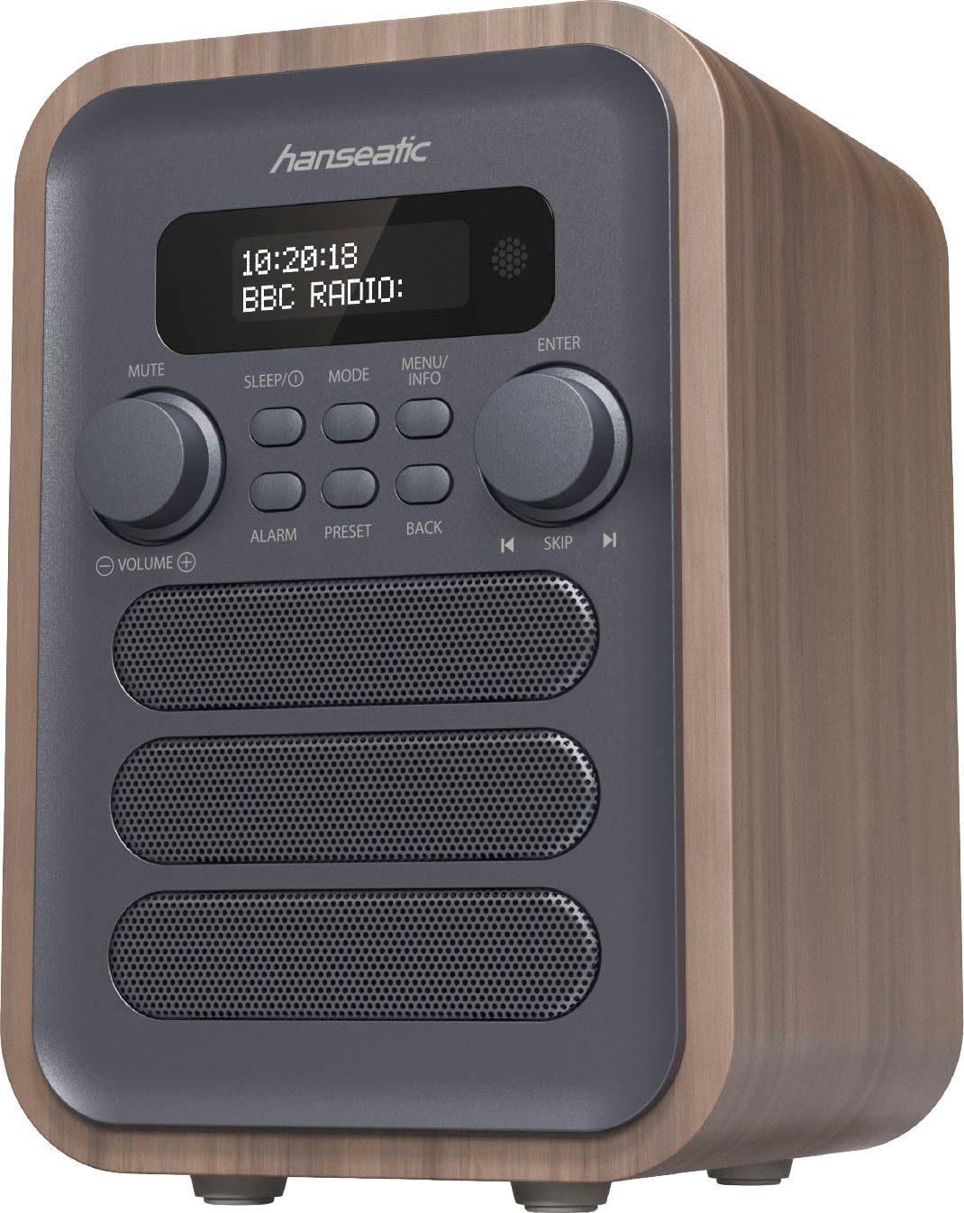 Hanseatic HRA-23 Digitalradio (DAB) (3,5 grau/braun W)