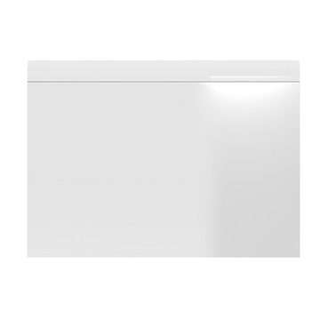 Lomadox Garderobenspiegel MALABO-129, Spiegel Flurspiegel 87x63 cm in weiß Hochglanz