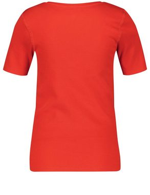 GERRY WEBER Kurzarmshirt T-Shirt in angesagtem Rippstrick