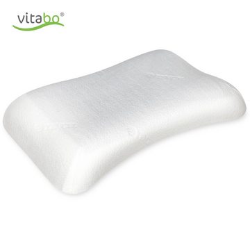 Vitabo Nackenkissen Vitabo Komfortables Kopfkissen mit kühlender Gelauflage I ergonomisches Seitenschläferkissen Nackenkissen – Viscoschaum 100% Lyocell Bezug, 1-tlg.