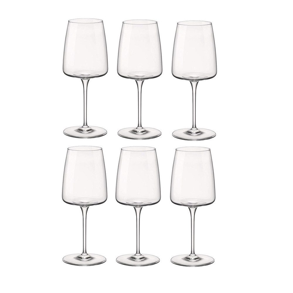 Bormioli Rocco Weinglas Bormioli Rocco Nexo Weißweinglas 380 ml 6er Set, Glas