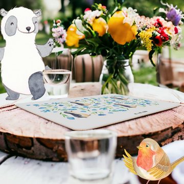 Platzset, Pinguinliebe Design - Weiß - Geschenk, Tischuntersetzer, Tischset, Pl, Mr. & Mrs. Panda, (1-St), Rutschfest