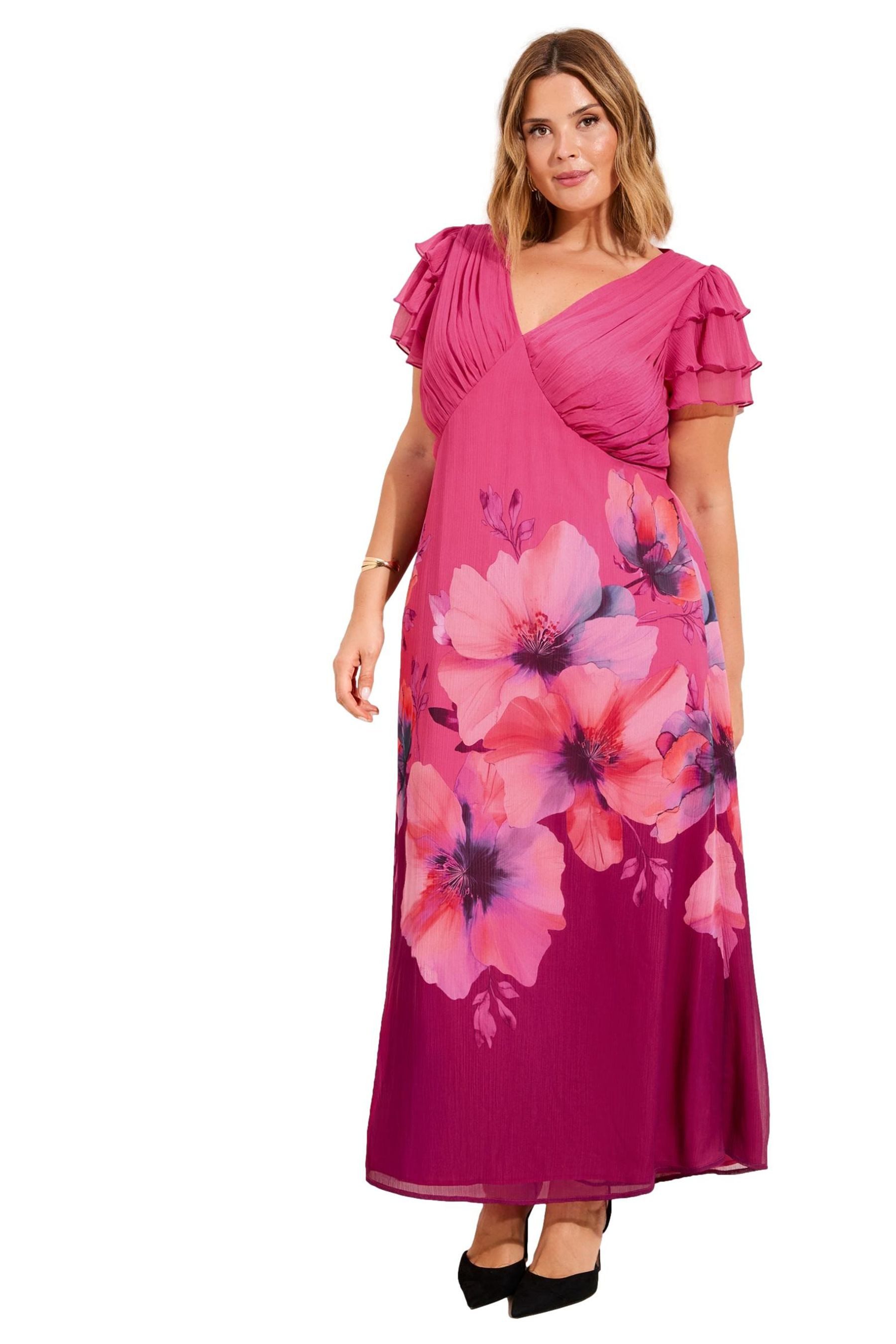 Midikleid Friends Like These Midikleid mit Chiffon, Curve