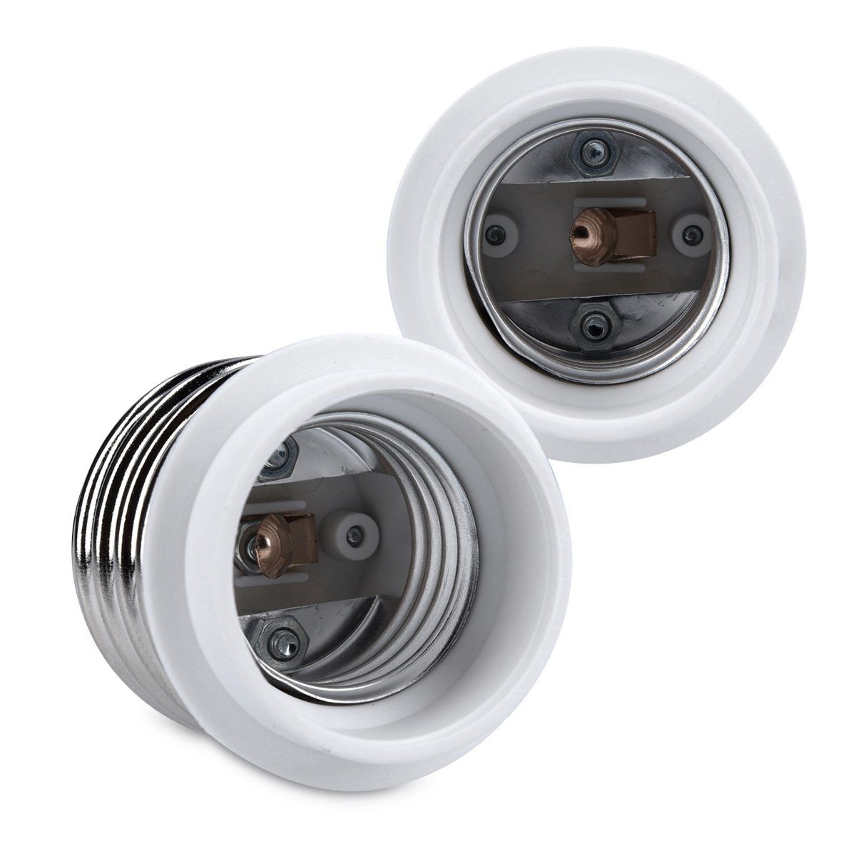 kwmobile Lampenfassung 10x Lampensockel Adapter Konverter - E40 Fassung auf E27 Sockel, (10-St)