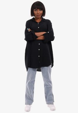 YC Fashion & Style Longbluse Oversized Long Bluse in XXL Look mit Rückenmotiv One Size in Unifarbe