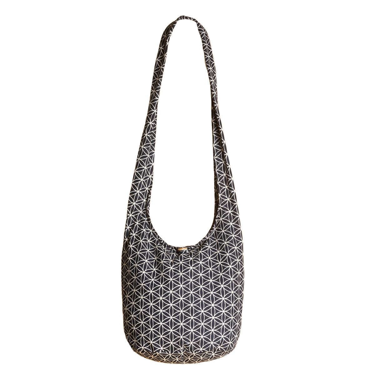 PANASIAM Schultertasche Geometrix Schulterbeutel aus 100% Baumwolle praktische Umhängetasche, In