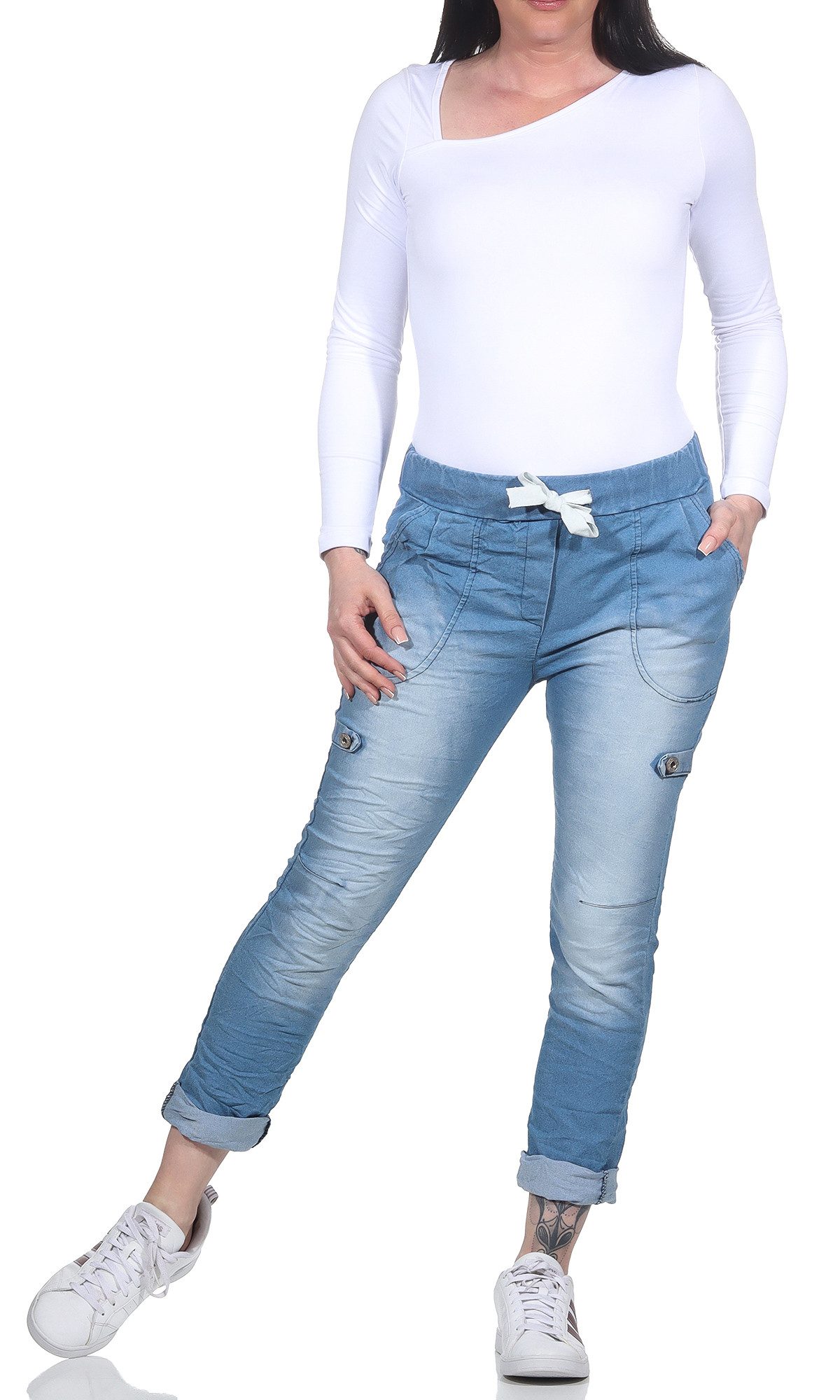 simaranda Jogg Pants Damen Jogginghose Jeans günstig online kaufen
