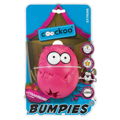 Coockoo Spielknochen Hundespielzeug Bumpies Erdbeere, Maße: 13 x 10,2 x 8,8 cm / Gewicht: >27 kg