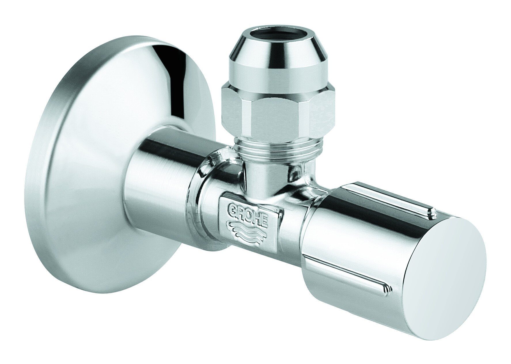Grohe Eckventil, 1/2 x 3/8" Rosette angerauhtes Gewinde