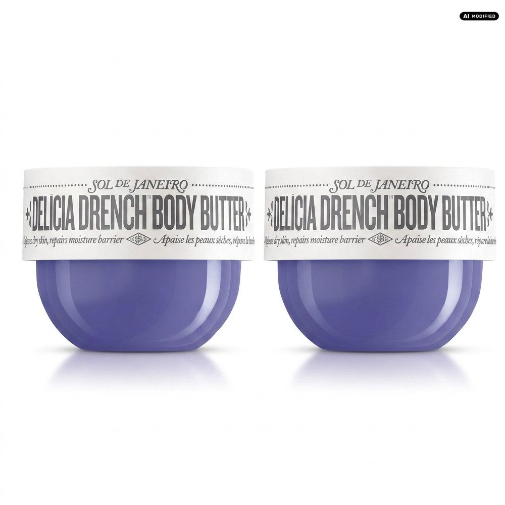 Sol de Janeiro Körpercreme Sol de Janeiro Delícia Drench Body Butter 2er Set, Praktisches Vorrats-Set mit zwei Körperbuttern